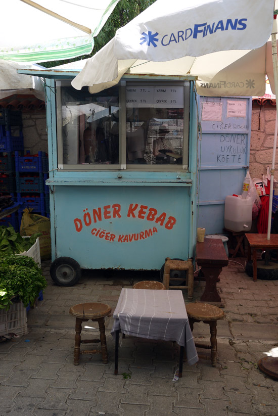 Alaçatı, small kebab stall Alaçatı, small kebab stall