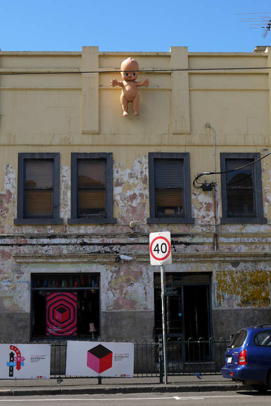 Melbourne, Fitzroy, Baby facade, mar. 2014 Melbourne, Fitzroy, Baby facade