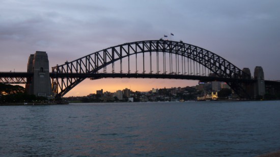 Sydney, Harbour Bridge at twilight, April 2014 Sydney, Harbour Bridge at twilight