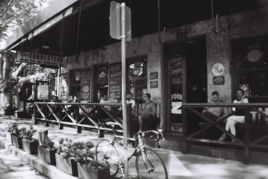 Black & white Sydney, The Forresters bar at Riley and Foveaux st, apr. 2014 Black & white Sydney, The Forresters bar at Riley and Foveaux st