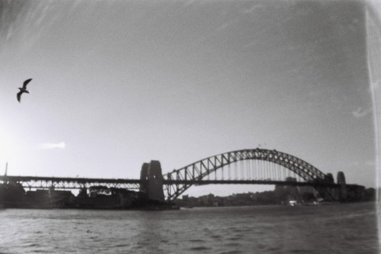 Black and white Sydney, Harbour Bridge, apr. 2014 Black and white Sydney, Harbour Bridge
