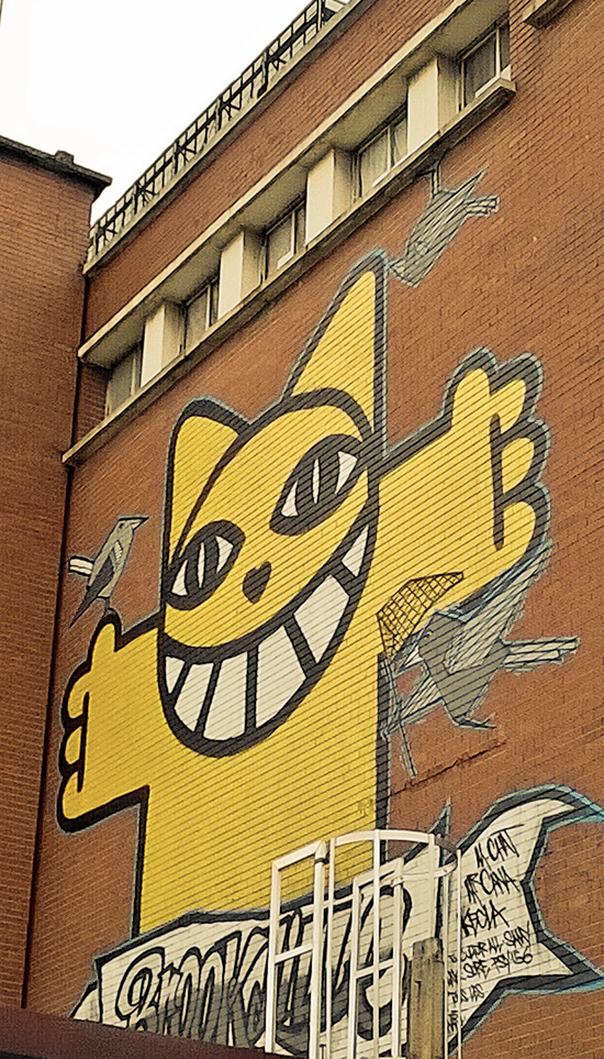 Lille, Tripostal, Brooklille street art by Mr Chat, avr. 2014 Lille, Tripostal, Brooklille street art by Mr Chat