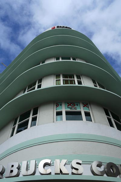 Miami, South Beach, Starbucks facade, nov. 2013 Miami, South Beach, Starbucks facade