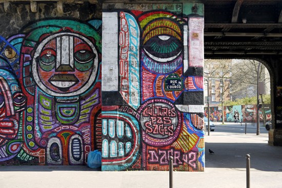 Typographies parisiennes, street art, rue de l'Ourcq, avr. 2015 Typographies parisiennes, street art, rue de l'Ourcq