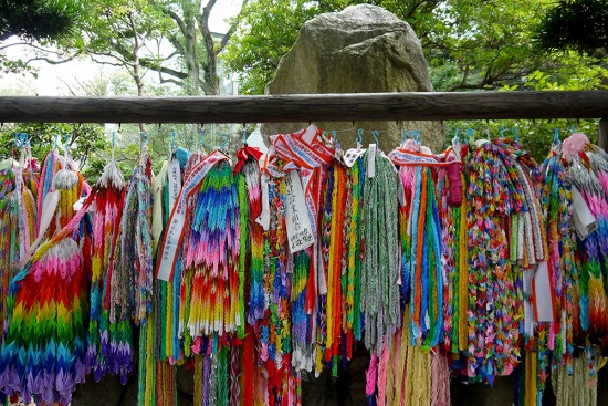 Nagasaki, thousands of origami cranes at Atomic Bomb Memorial